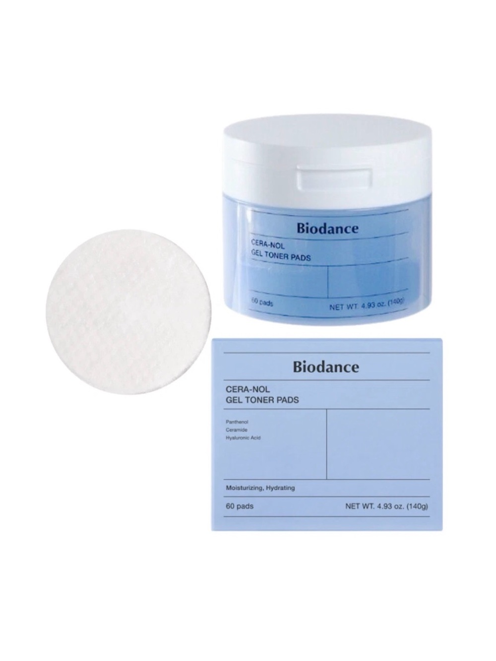 Cera-Nol Gel Toner Pads - Blue